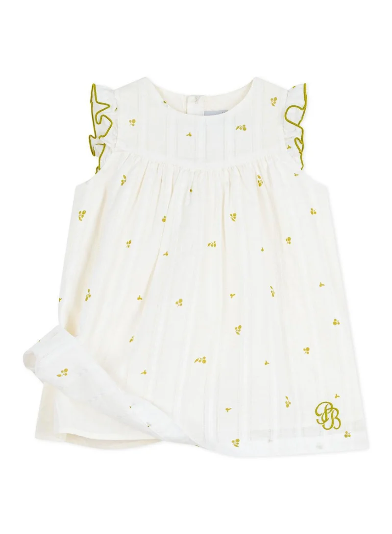 بيتي باتو Babies' sleeveless floral print cotton dress